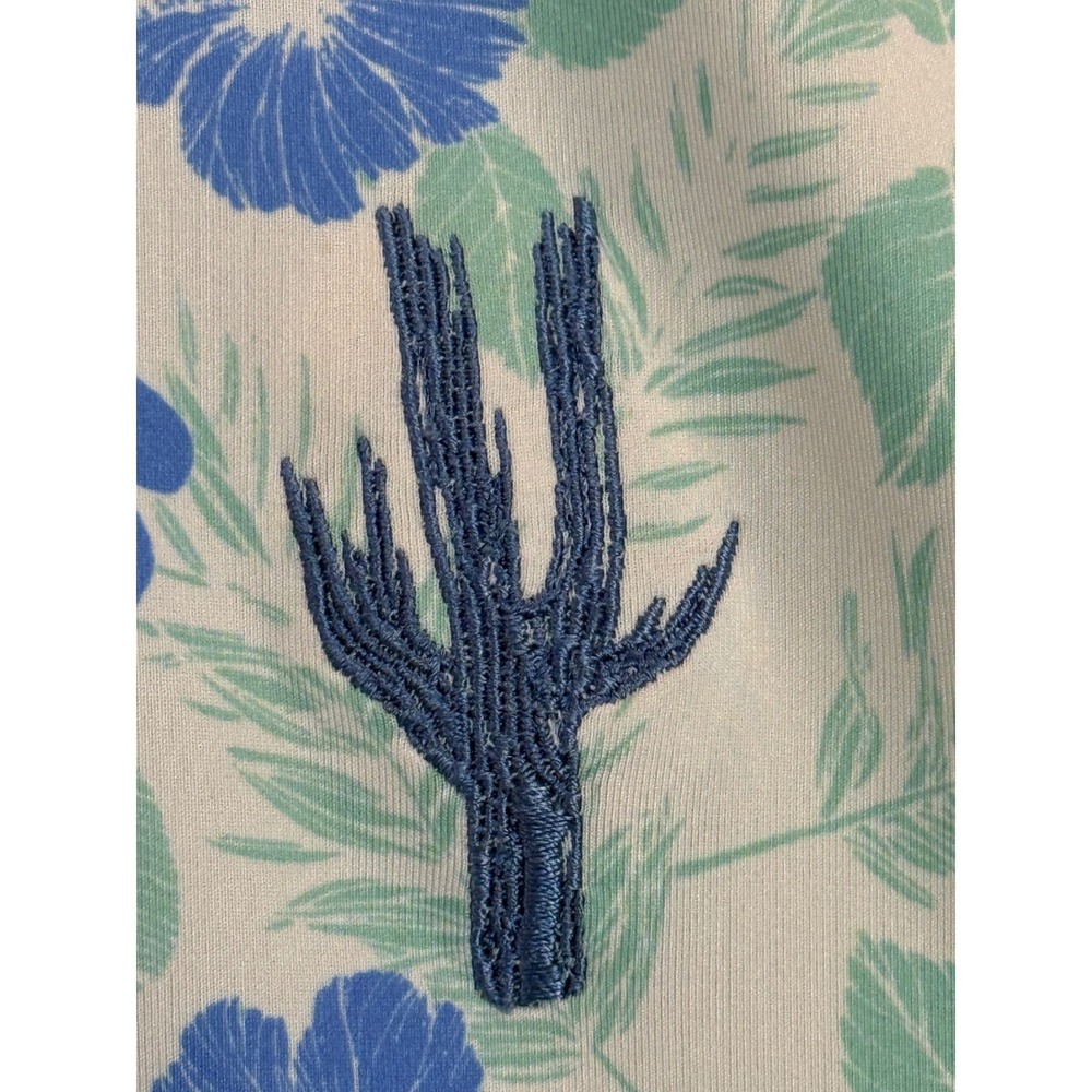 Donald Ross "Mack" Hawaiian Vibes Floral Print Golf Polo Sportswear Stretch Sz L - Picture 5 of 9